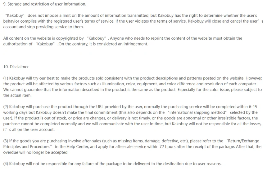 Section 10 of help article 40, the user registration protocol, with the 6-15 working days and 72 hours clauses